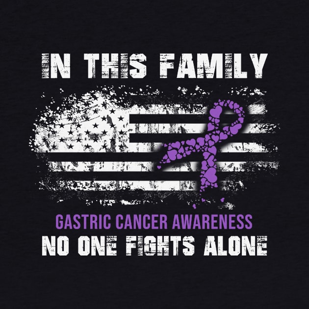 Gastric Cancer Awareness In This Family No One Fight Alone Periwinkle Ribbon Warrior by celsaclaudio506